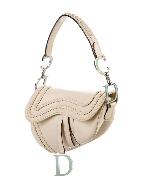 dior saddle bag creme|authentic christian Dior saddle bag.